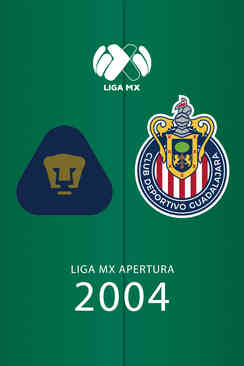Liga Apertura 2004: Pumas vs. Guadalajara