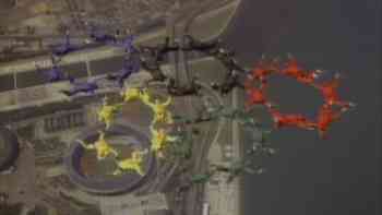 Caída libre por el cielo, carreras en la tierra.