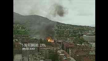 Campo de batalla en Bosnia