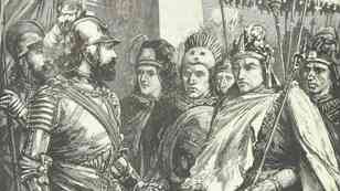 Cortés y Moctezuma