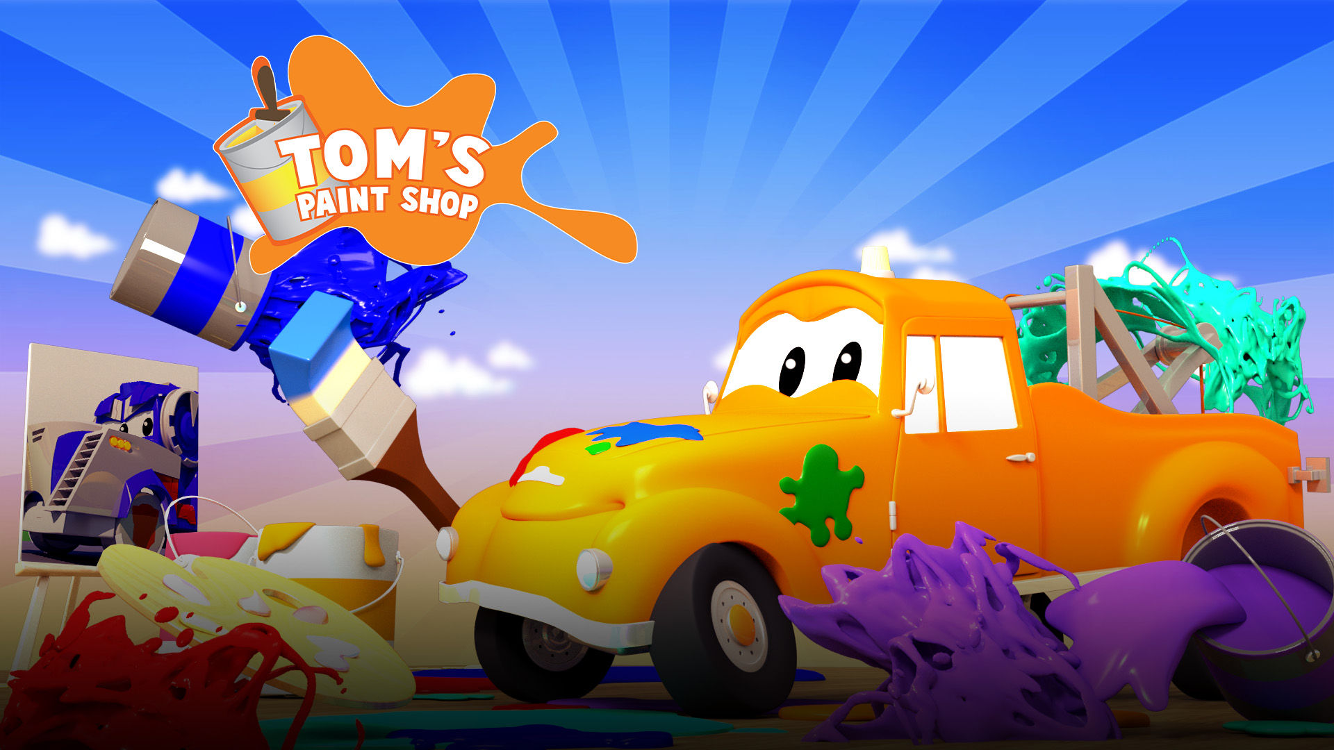 Ver Car City Tom's Paint Shop, capítulo 1 temporada 1 por ViX