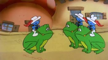 Los tres Pitufos Mosqueteros