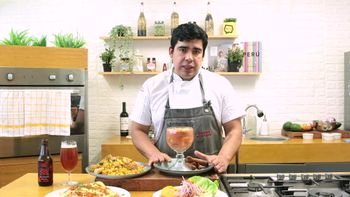 Leche de tigre y arroz con bonito