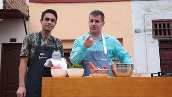 Pasta con vegetales salteados