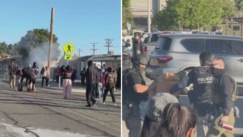 Agentes federales irrumpen en vecindario de California y lanzan gases lacrimógenos a manifestantes