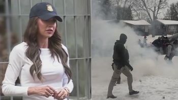 Contraste en Chicago: Noem entregaba árboles de Navidad y en otra zona hacían operativos migratorios