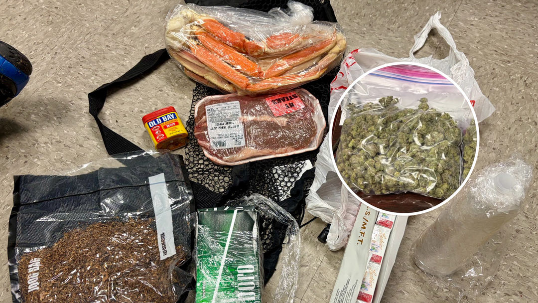 Pedido a la cárcel: interceptan dron que llevaba patas de cangrejo y otros artículos a una prisión | ViX