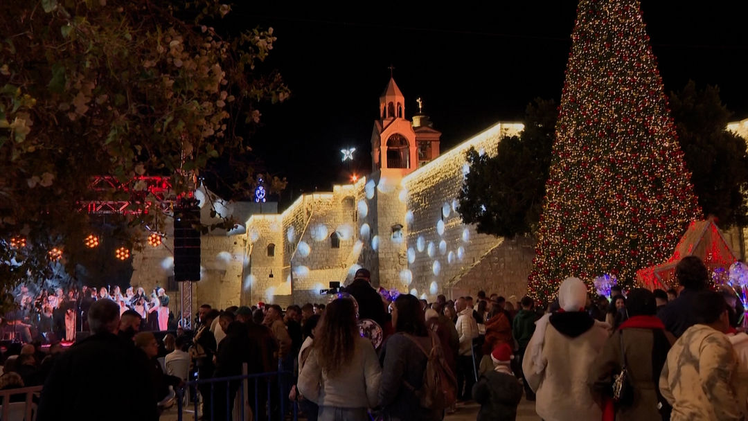 Belén vuelve a celebrar la Navidad tras dos años en solidaridad con Gaza y sin peregrinos | ViX