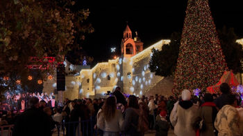 Belén vuelve a celebrar la Navidad tras dos años en solidaridad con Gaza y sin peregrinos