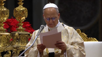 “Cómo no pensar en Gaza”: el papa León manda un mensaje de paz en Navidad