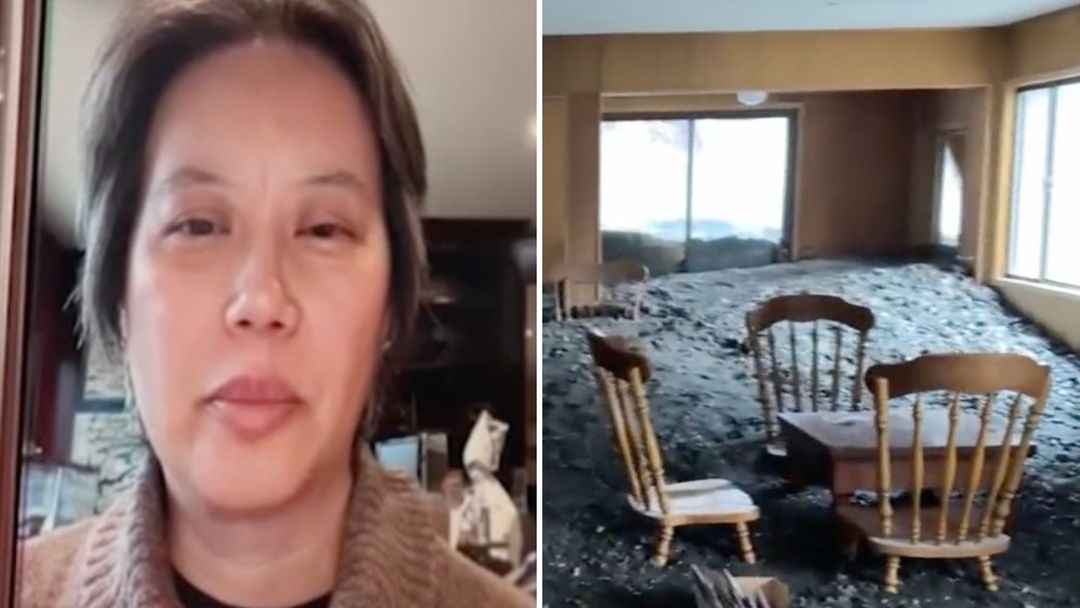 "Es devastador": su casa quedó completamente cubierta de lodo tras las inundaciones en California | ViX