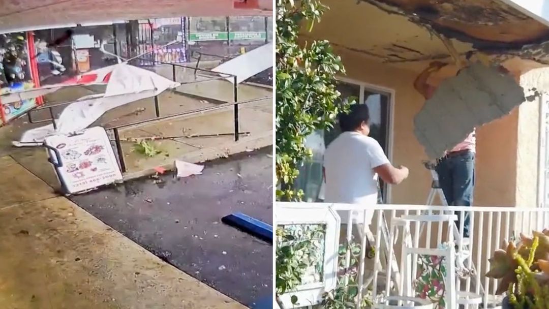 Tornado golpea población de Los Ángeles dejando destrozos en casas y negocios | ViX