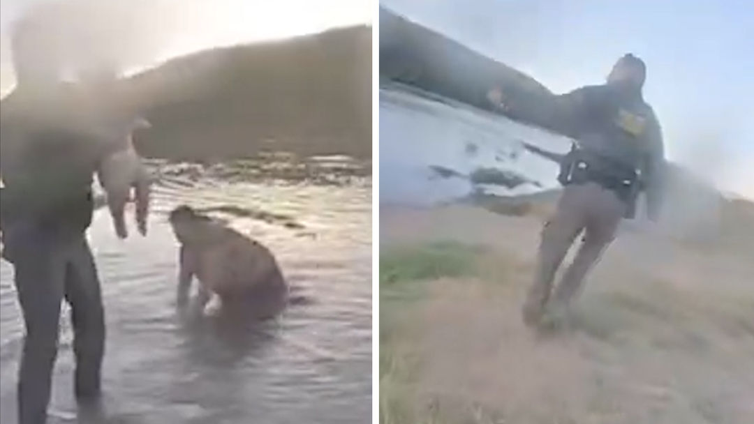 Tras persecución, mujer se lanza al Río Grande con un bebé en brazos para evadir agentes | ViX