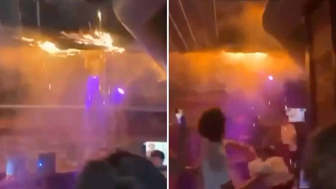 El momento en que inicia el incendio en un bar de los Alpes suizos que dejó más de 40 muertos | ViX