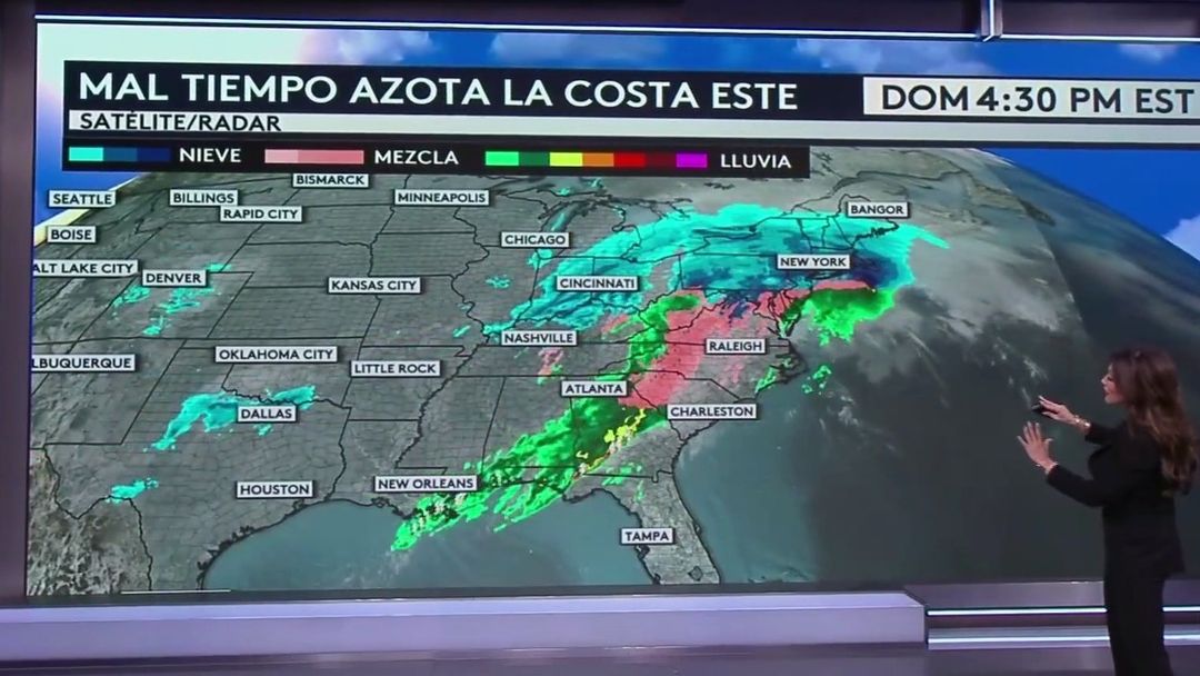 Pronóstico del clima en EEUU para el 25 de enero: nevadas históricas, hielo y contrastes extremos de temperatura | ViX