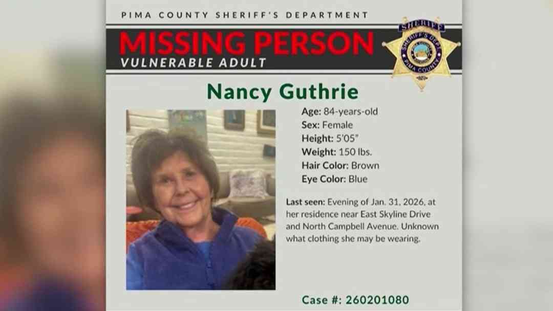 Última hora: reportan detención de una persona para interrogarla sobre desaparición de Nancy Guthrie | ViX