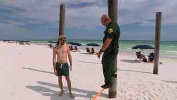 Explosivos en la playa