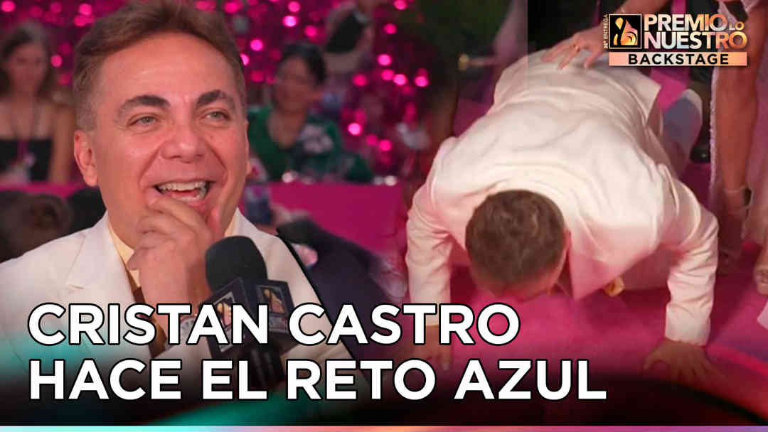 Cristian Castro habla sobre su presentación y confiesa que se dedica a “hacer nada” en Premio Lo Nuestro | ViX