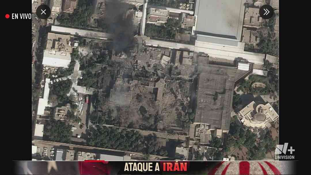 Imagen aérea del ataque a búnker en Irán | ViX