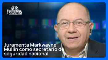 Juramenta Markwayne Mullin como secretario de seguridad nacional