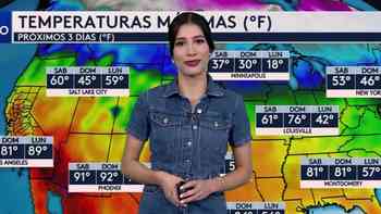 Clima en EEUU este fin de semana: ¿En qué zonas hay advertencias por tiempo invernal y por calor extremo?