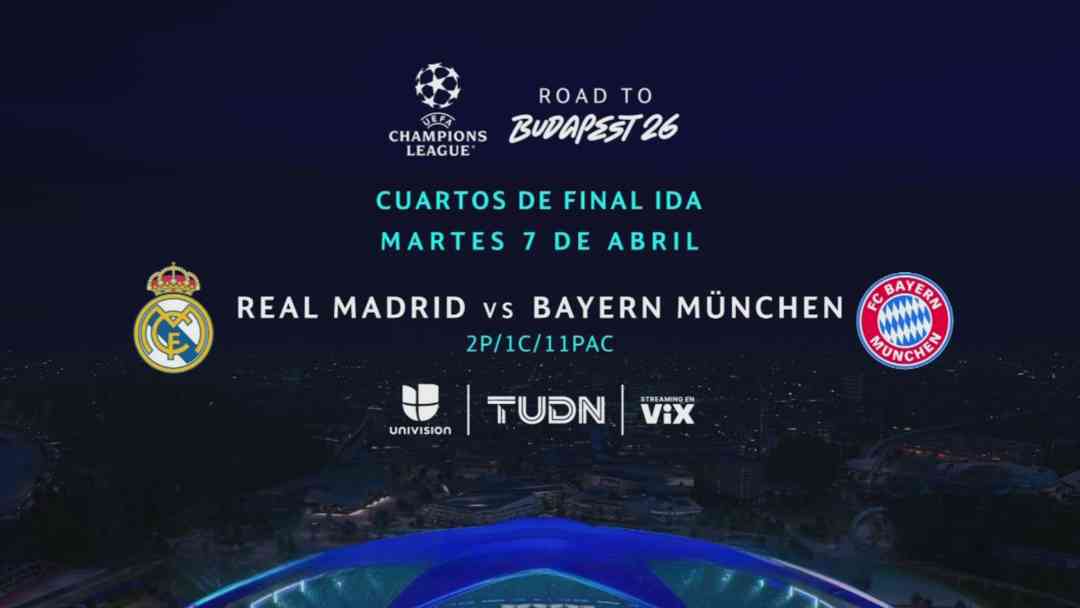 Dónde ver en vivo el Real Madrid vs Bayern Munich en los cuartos de final de la Champions League | ViX