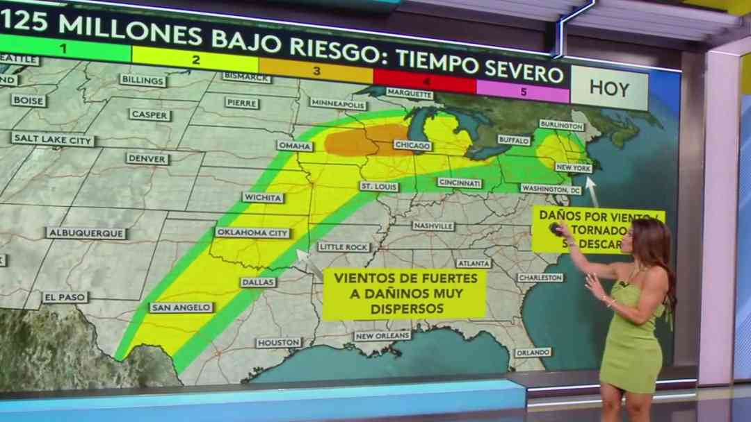 Clima hoy Estados Unidos lunes 13 de abril 2026: Ola de calor al sureste y granizo Texas y Wisconsin | ViX