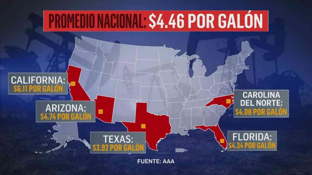 Proyecto Libertad y precio de la gasolina hoy en EEUU, California a $6,11 y Texas a $3,92 dólares | ViX