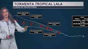 Este es el recorrido de la tormenta tropical Lala que podría tocar tierra al sur de Hawái