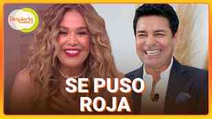 Karla Martínez se sonrojó al escuchar la inesperada respuesta de Chayanne